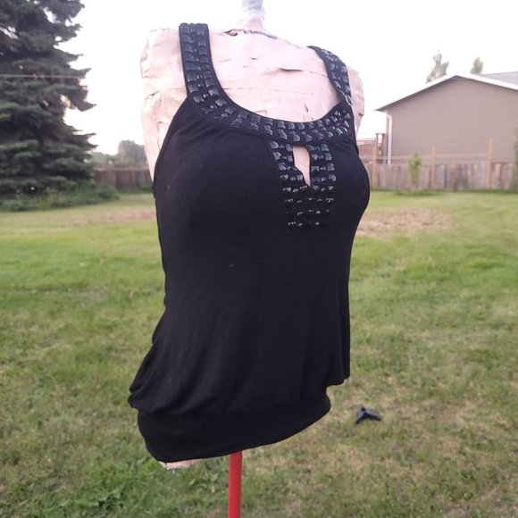 Sexy Black Guess Blouse - Picture 1 of 3